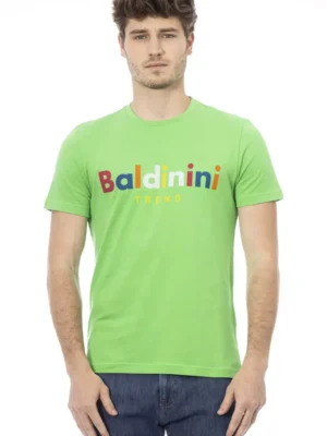 Baldinini Trend Green Cotton Men T-Shirt