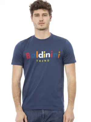 Baldinini Trend Blue Cotton Men T-Shirt