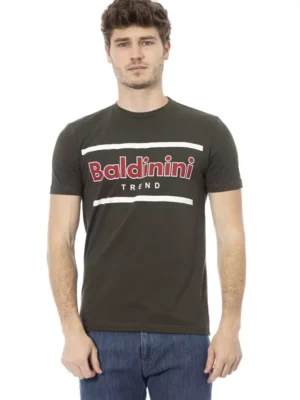 Baldinini Trend Green Cotton Men T-Shirt