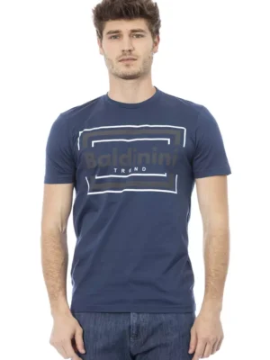 Baldinini Trend Blue Cotton Men T-Shirt