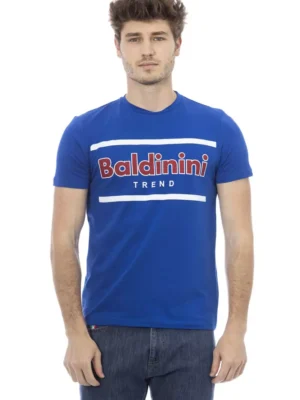 Baldinini Trend Blue Cotton Men T-Shirt