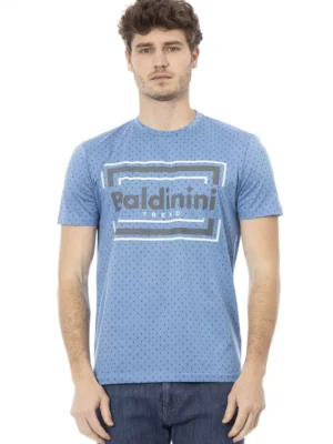 Baldinini Trend Light Blue Cotton Men T-Shirt