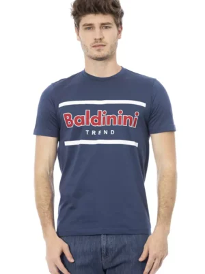 Baldinini Trend Blue Cotton Men T-Shirt
