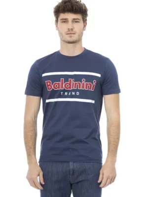 Baldinini Trend Blue Cotton Men T-Shirt