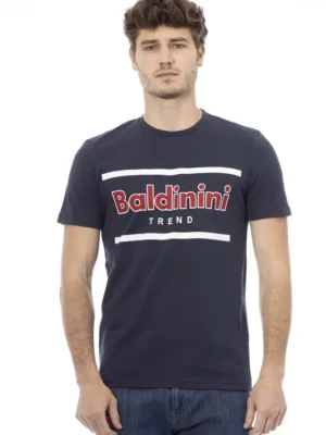 Baldinini Trend Blue Cotton Men T-Shirt