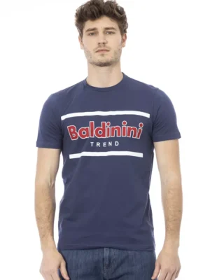 Baldinini Trend Blue Cotton Men T-Shirt