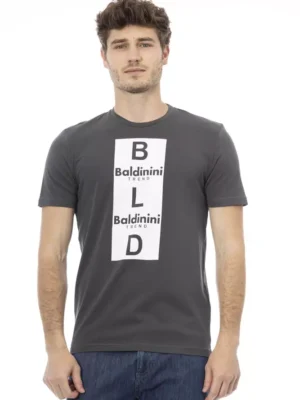 Baldinini Trend Gray Cotton Men T-Shirt