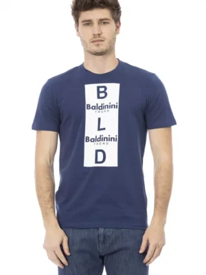 Baldinini Trend Blue Cotton Men T-Shirt