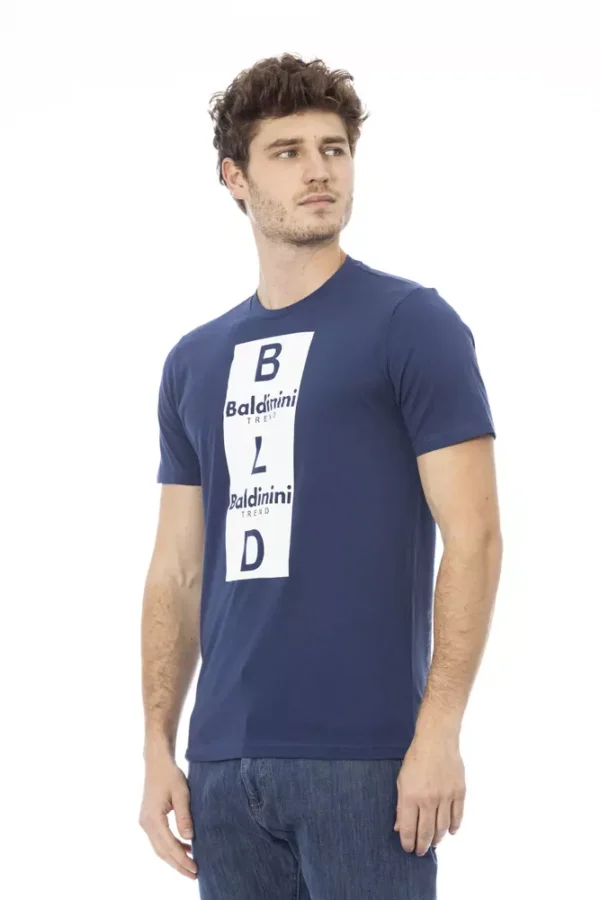 Baldinini Trend Blue Cotton Men T-Shirt - Image 2