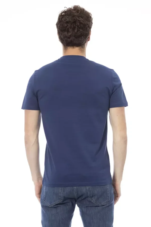 Baldinini Trend Blue Cotton Men T-Shirt - Image 3