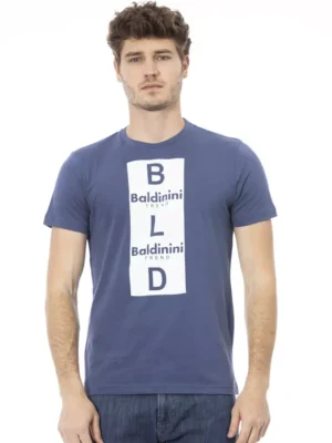 Baldinini Trend Blue Cotton Men T-Shirt