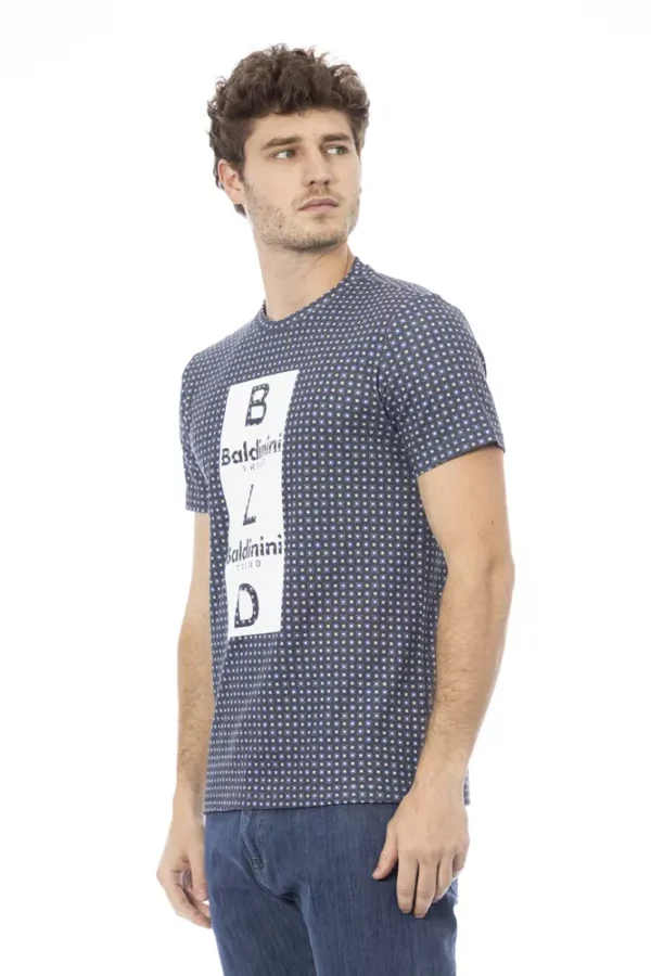 Baldinini Trend Gray Cotton Men T-Shirt - Image 2