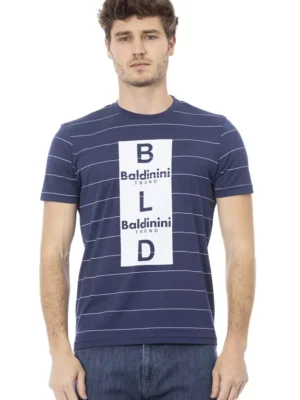 Baldinini Trend Blue Cotton Men T-Shirt