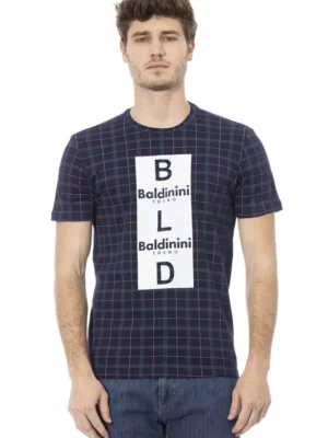 Baldinini Trend Blue Cotton Men T-Shirt