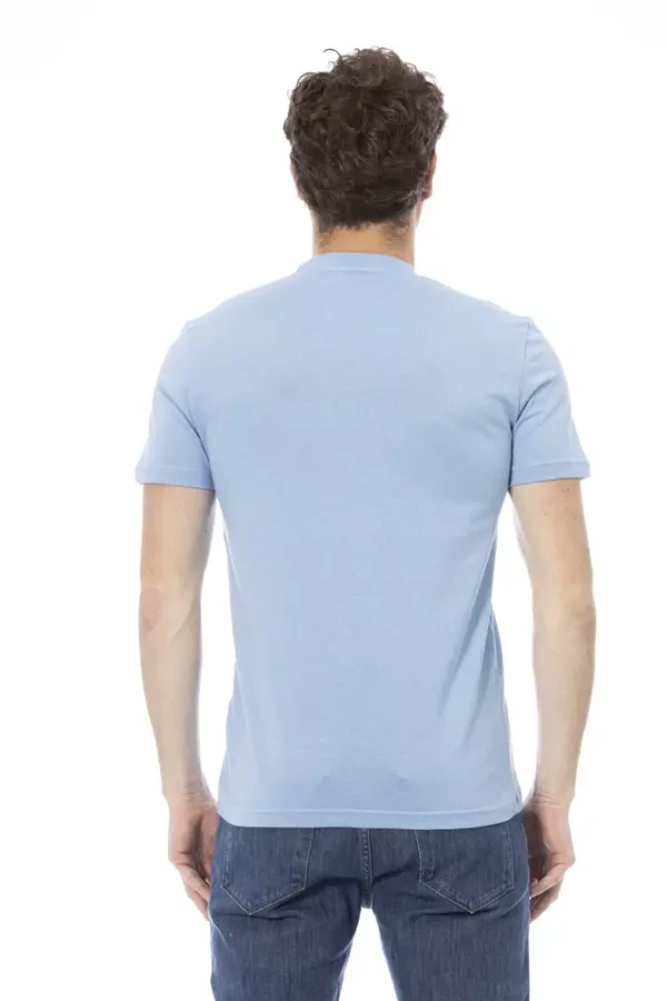 Baldinini Trend Light Blue Cotton Men T-Shirt - Image 3