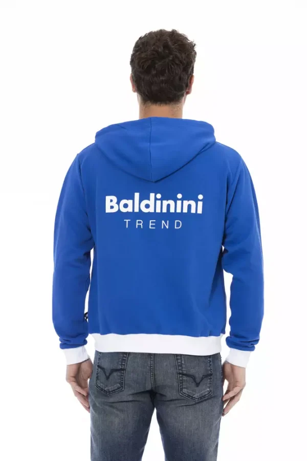 Baldinini Trend Blue Wool Men Sweater - Image 3