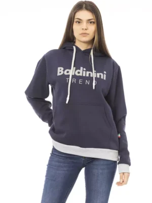 Baldinini Trend Blue Cotton Women Sweater