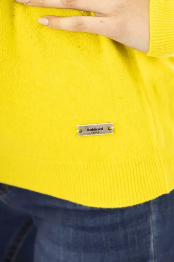 Baldinini Trend Yellow Wool Women Sweater - Image 4