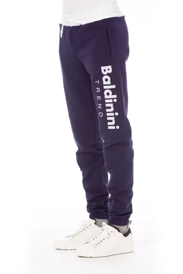 Baldinini Trend Purple Cotton Men Pant - Image 2