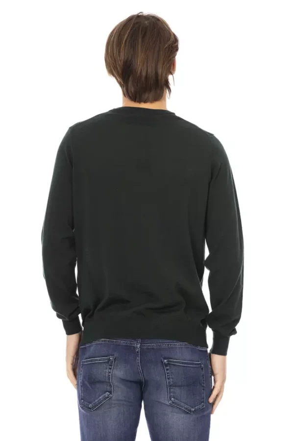 Baldinini Trend Green Fabric Men Sweater - Image 3
