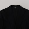 Dolce & Gabbana Elegant Single Breasted Black Wool Blazer - Image 7