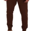 Dolce & Gabbana Elegant Brown Cashmere Jogger Pants - Image 4