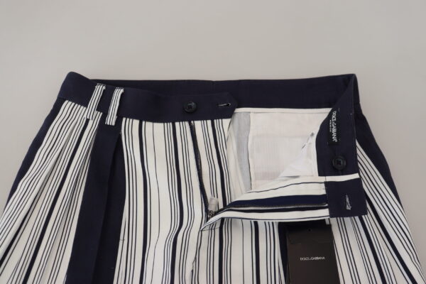 Dolce & Gabbana Elegant Striped Cotton Pants for Men - Image 5
