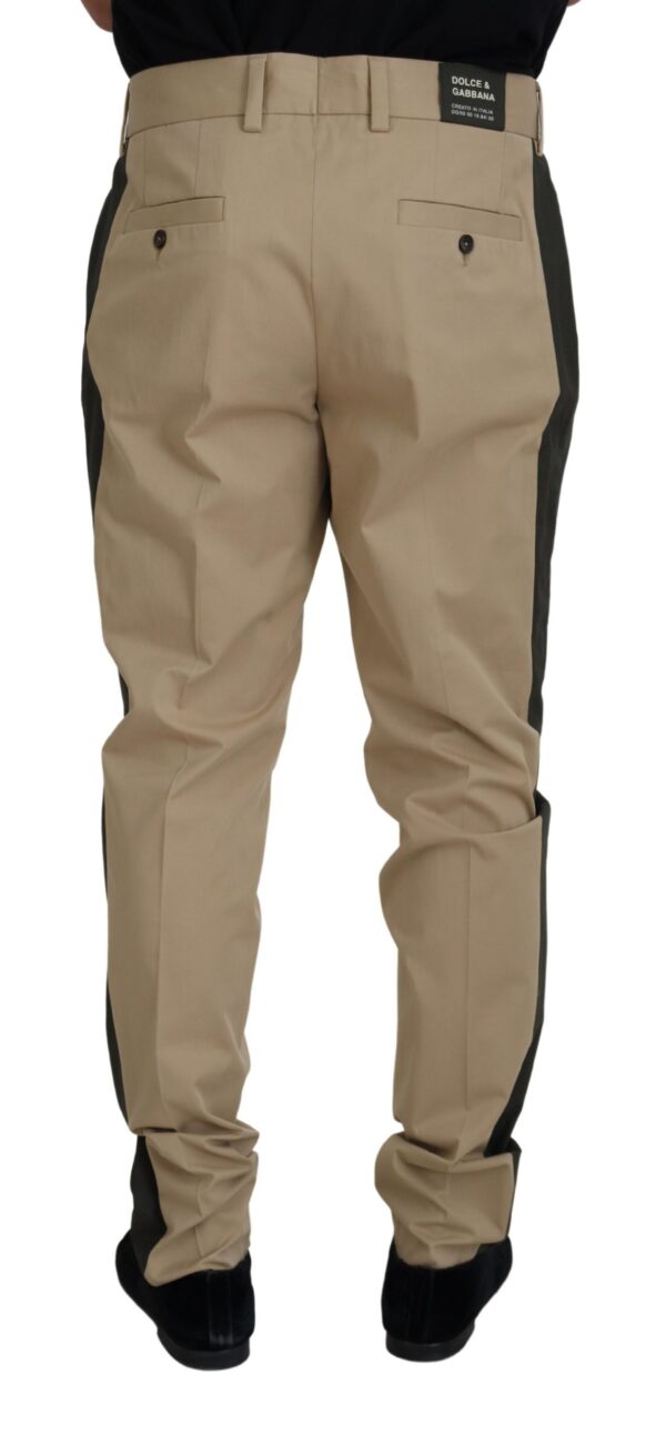 Dolce & Gabbana Elegant Bi-Color Cotton Stretch Pants - Image 3