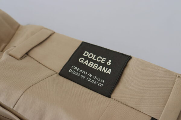 Dolce & Gabbana Elegant Bi-Color Cotton Stretch Pants - Image 6