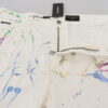 Dolce & Gabbana Chic White Splash Print Denim Pants - Image 5