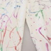 Dolce & Gabbana Chic White Splash Print Denim Pants - Image 6