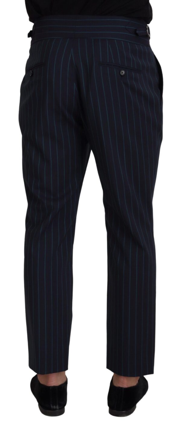 Dolce & Gabbana Elegant Stripe Virgin Wool Trousers - Image 3