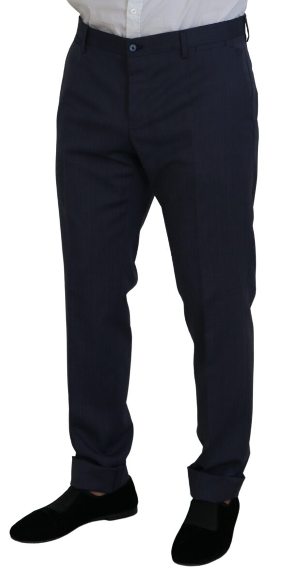 Dolce & Gabbana Elegant Blue Martini Men's Slim Fit Suit - Image 4