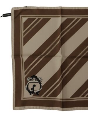 Dolce & Gabbana Elegant Striped Silk Men's Scarf