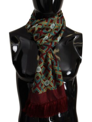 Dolce & Gabbana Elegant Multicolor Silk Men's Scarf Wrap