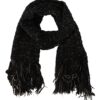 Dolce & Gabbana Elegant Virgin Wool Blend Black Scarf - Image 2