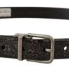 Dolce & Gabbana Sleek Grosgrain Leather Belt with Metal Buckle - Image 3