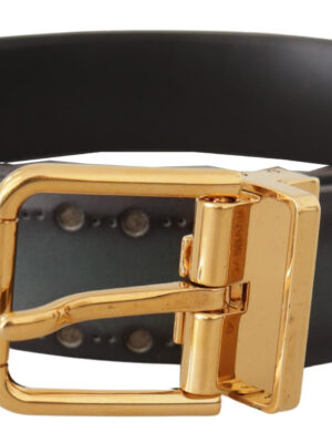 Dolce & Gabbana Emerald Elegance Leather Belt