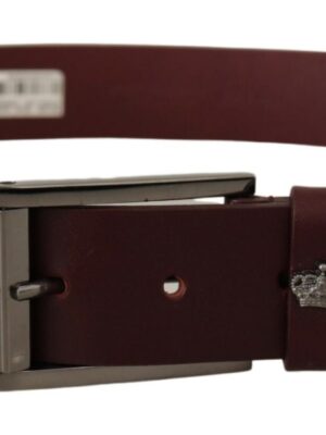 Dolce & Gabbana Elegant Brown Leather Designer Belt