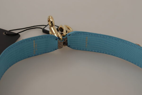Dolce & Gabbana Elegant Python Leather Shoulder Strap Accessory - Image 4