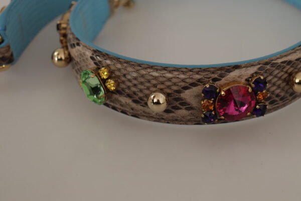 Dolce & Gabbana Elegant Python Leather Shoulder Strap Accessory - Image 7