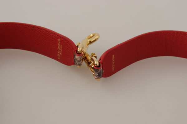 Dolce & Gabbana Chic Brown Python Leather Bag Strap - Image 3