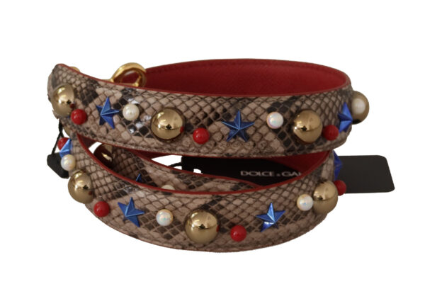 Dolce & Gabbana Elegant Python Leather Shoulder Strap - Image 2