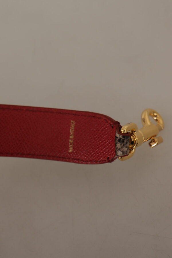 Dolce & Gabbana Elegant Python Leather Shoulder Strap - Image 3
