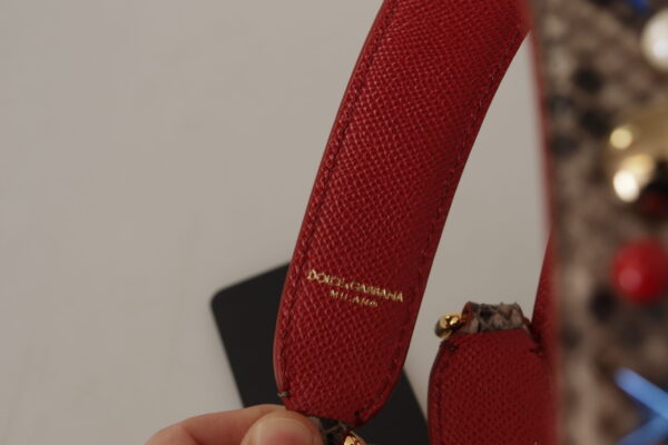 Dolce & Gabbana Elegant Python Leather Shoulder Strap - Image 4