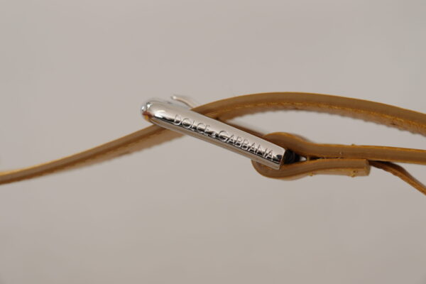Dolce & Gabbana Elegant Leather Belt in Sunshine Yellow - Image 6