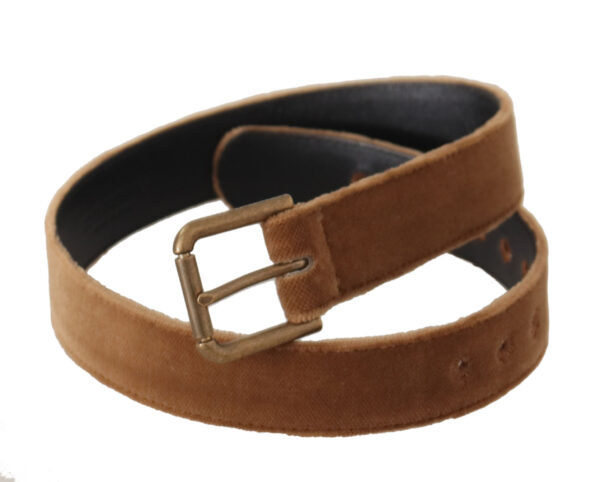 Dolce & Gabbana Elegant Engraved Buckle Leather Belt - Image 4