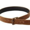Dolce & Gabbana Elegant Engraved Buckle Leather Belt - Image 5