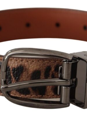 Dolce & Gabbana Elegant Engraved Leather Belt - Timeless Style