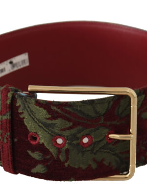 Dolce & Gabbana Engraved Logo Multicolor Leather Belt